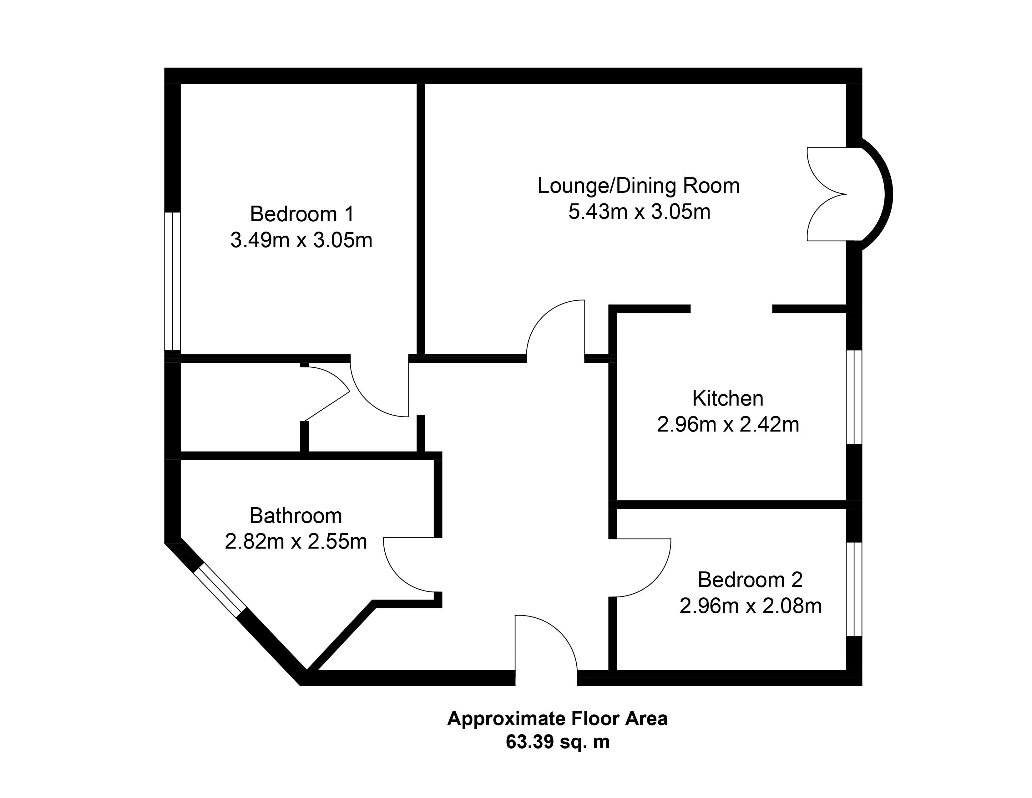 2 Bedrooms Flat to rent in Wharf Close, Manchester M1