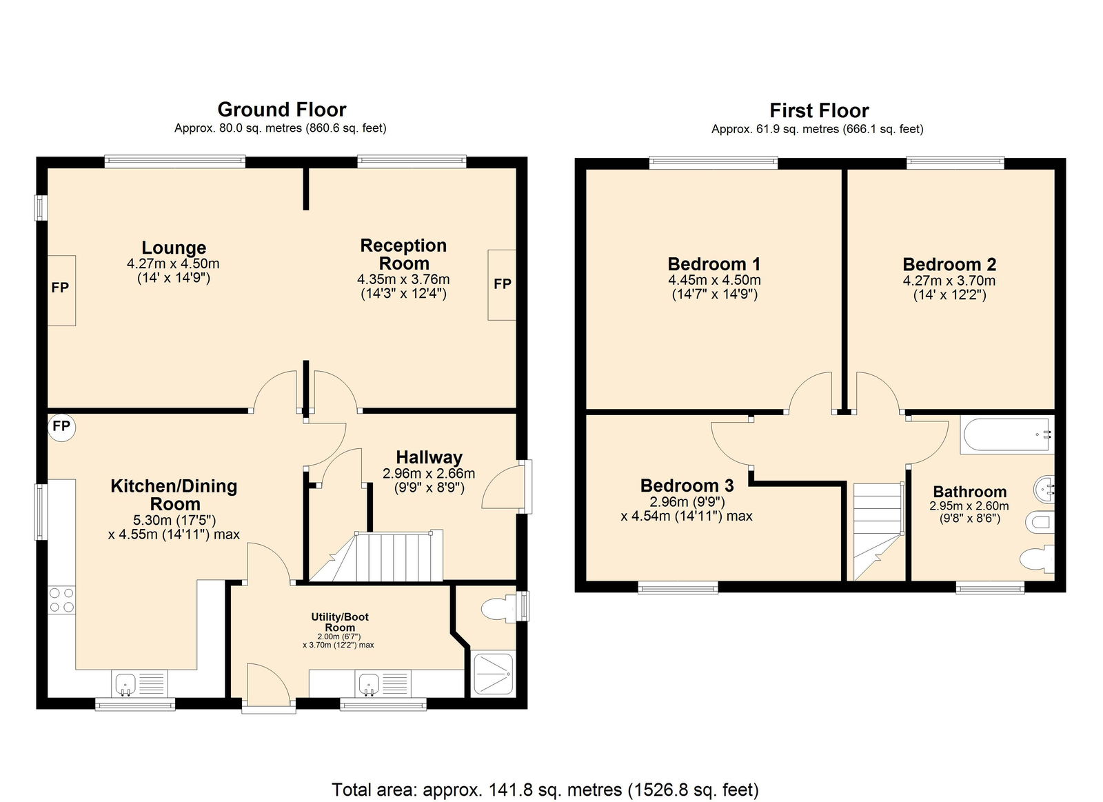 7, Lumber Lane, Warrington floorplan