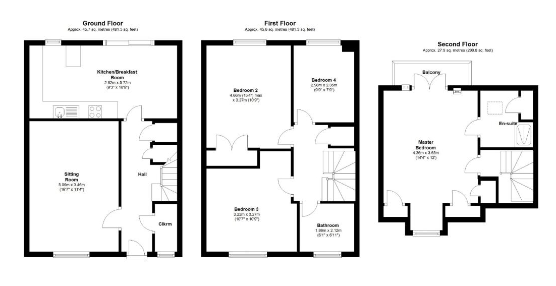 4, Hunloke Way, Malmesbury floorplan