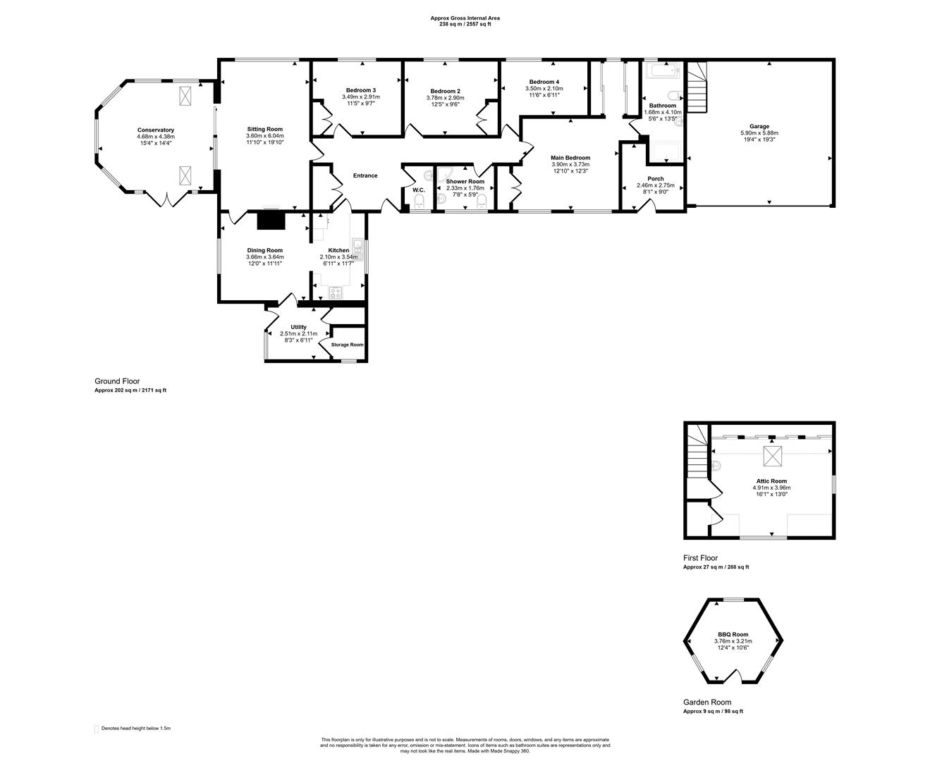 Melfield, Burton Street, Marnhull floorplan