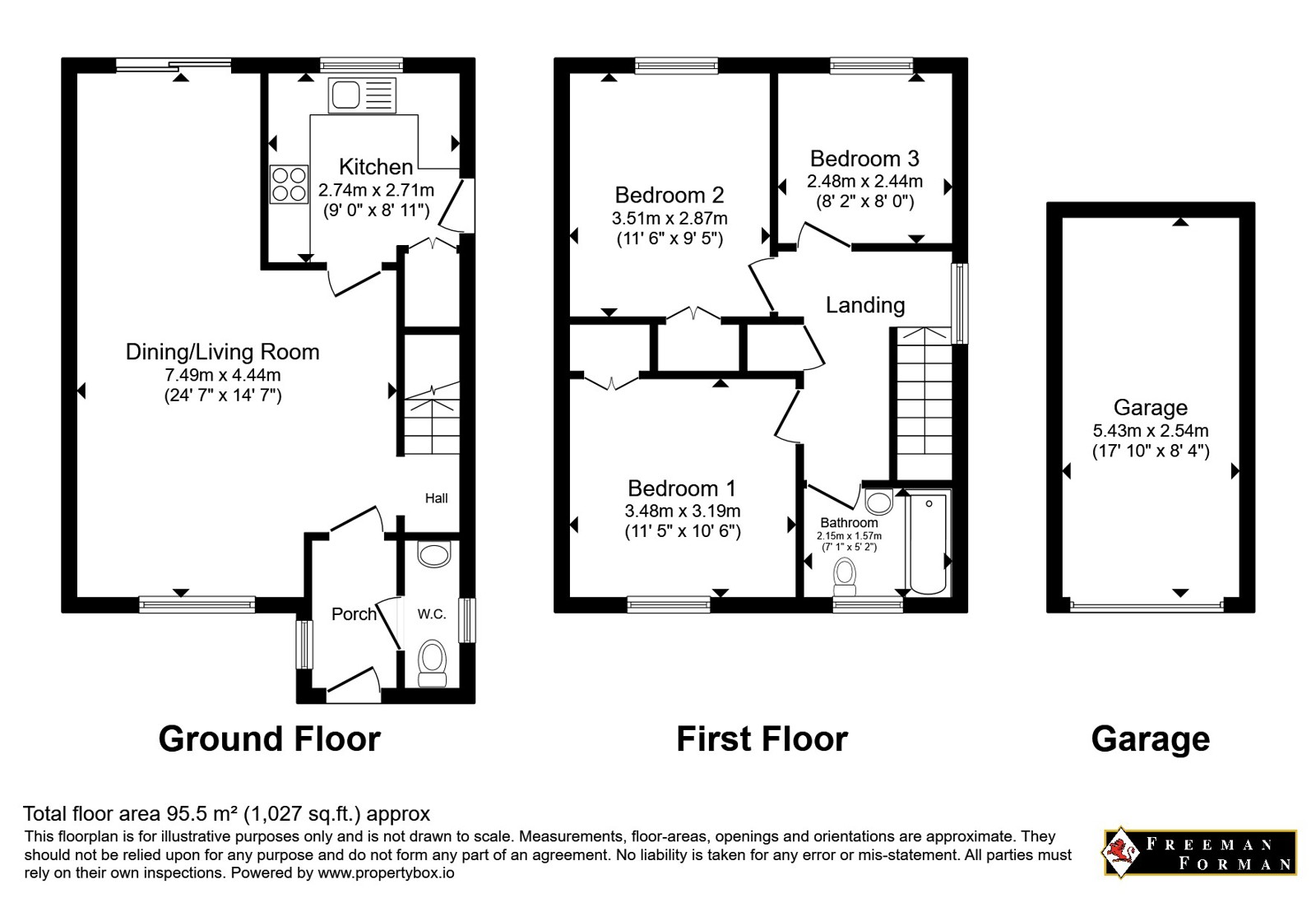 3, Ridgeway, Etchingham floorplan