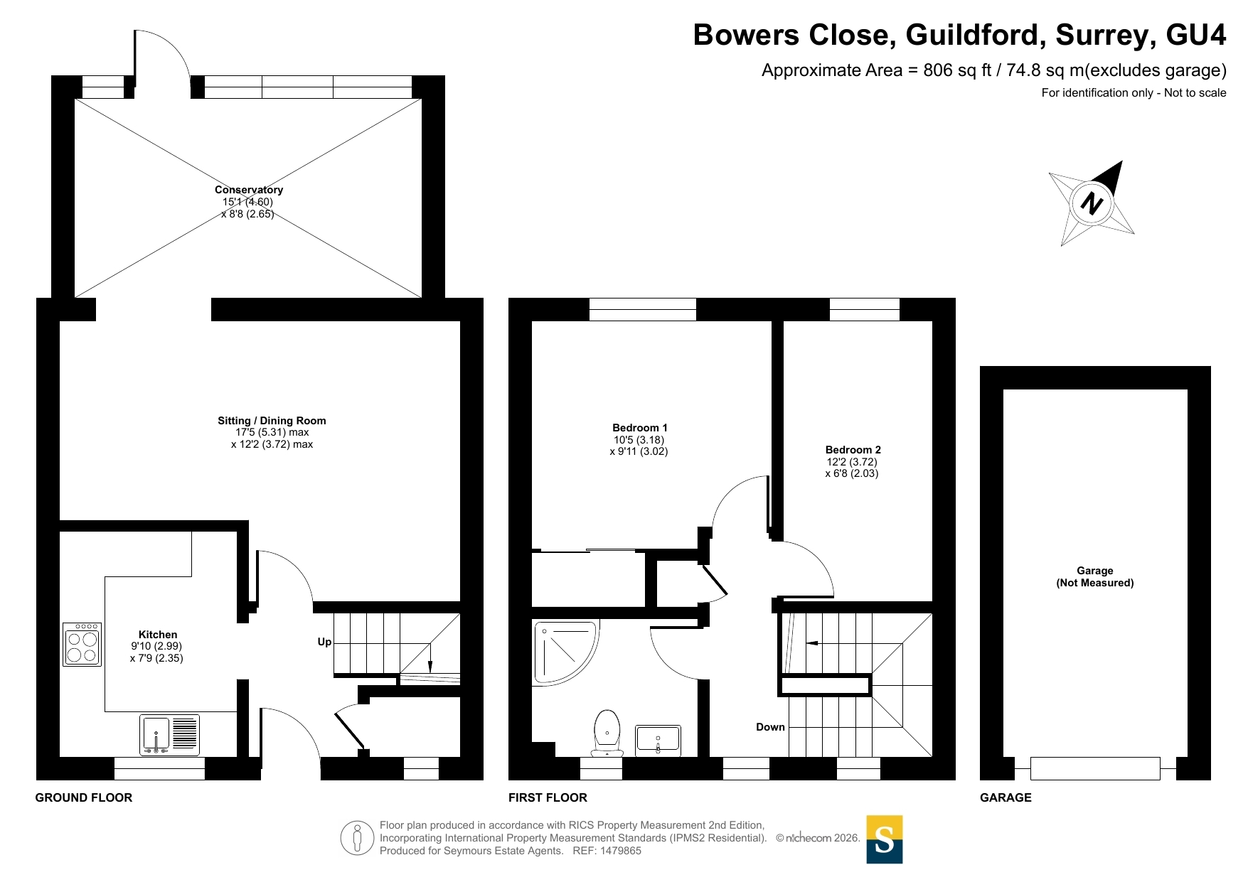 6, Bowers Close, Surrey floorplan
