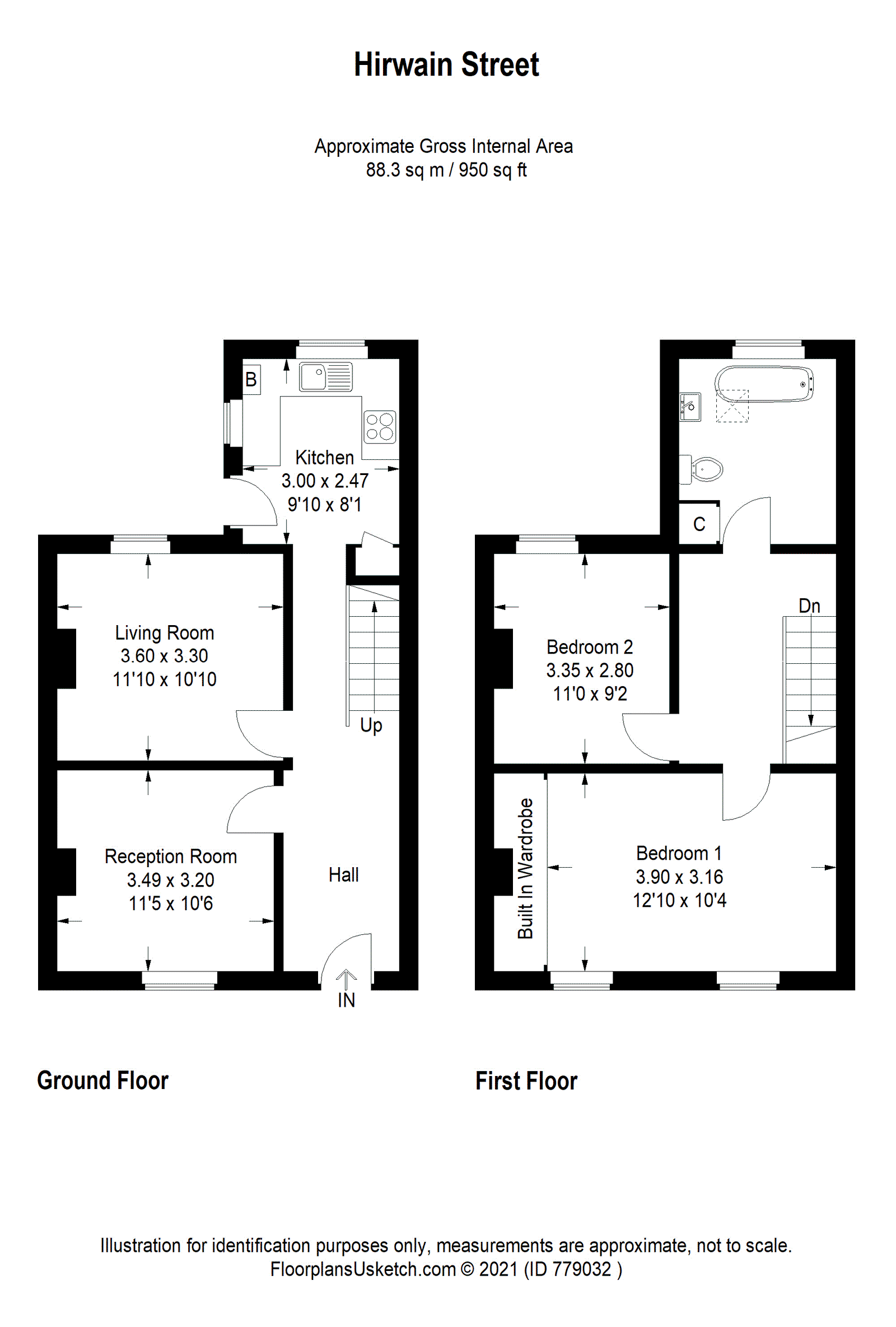 17, Hirwain Street, Cardiff floorplan
