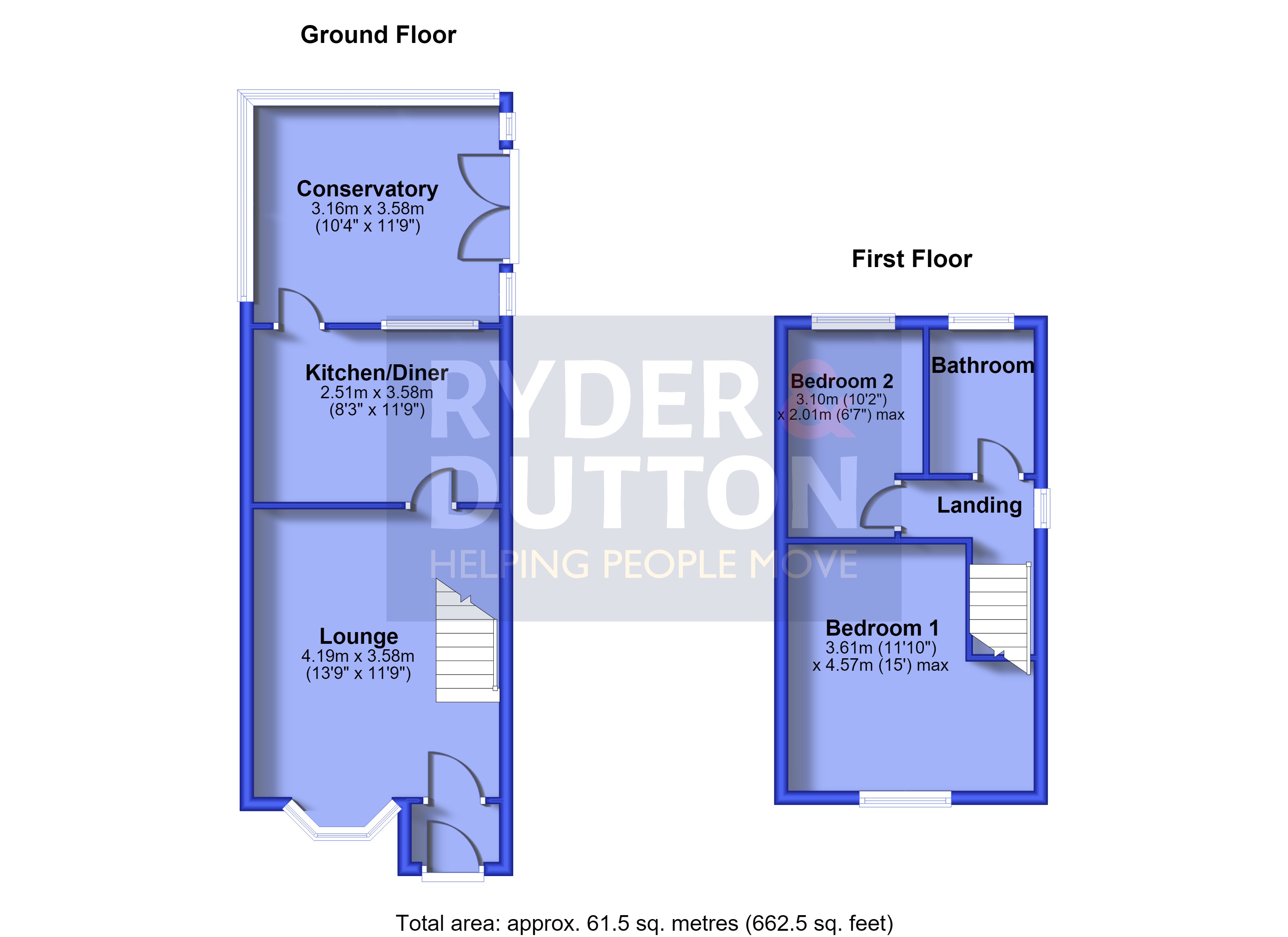 17, Crossfield Close, Oldham floorplan