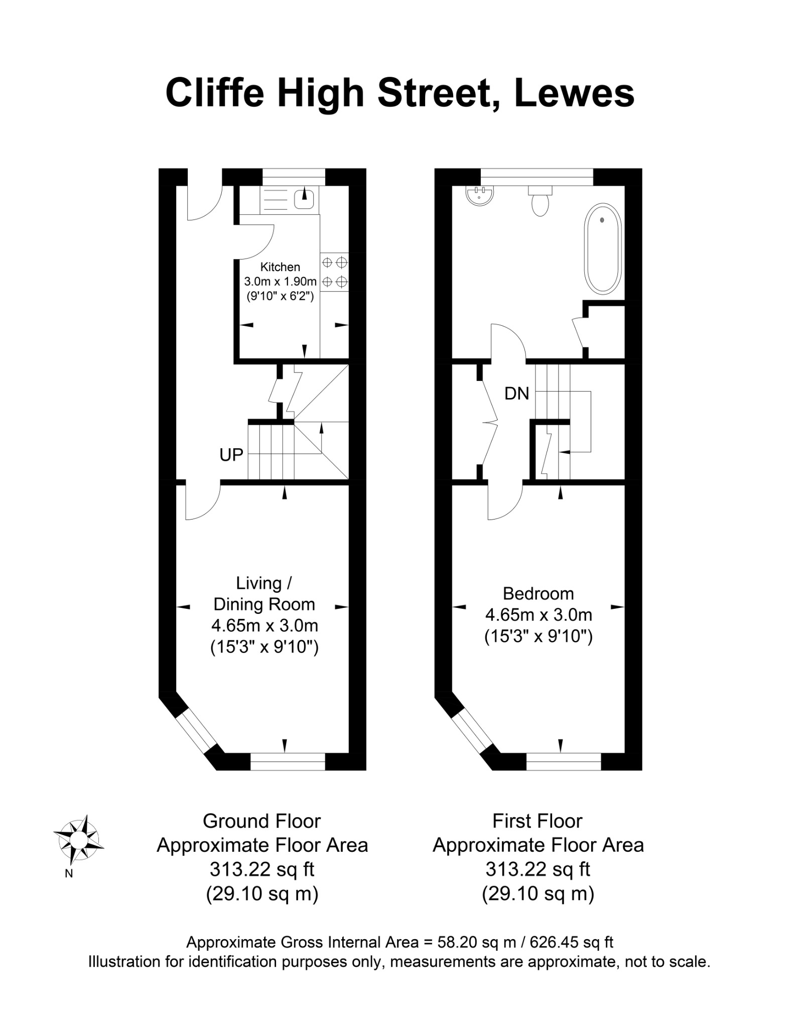 Flat 11, 34-36 Cliffe High Street, East Sussex floorplan
