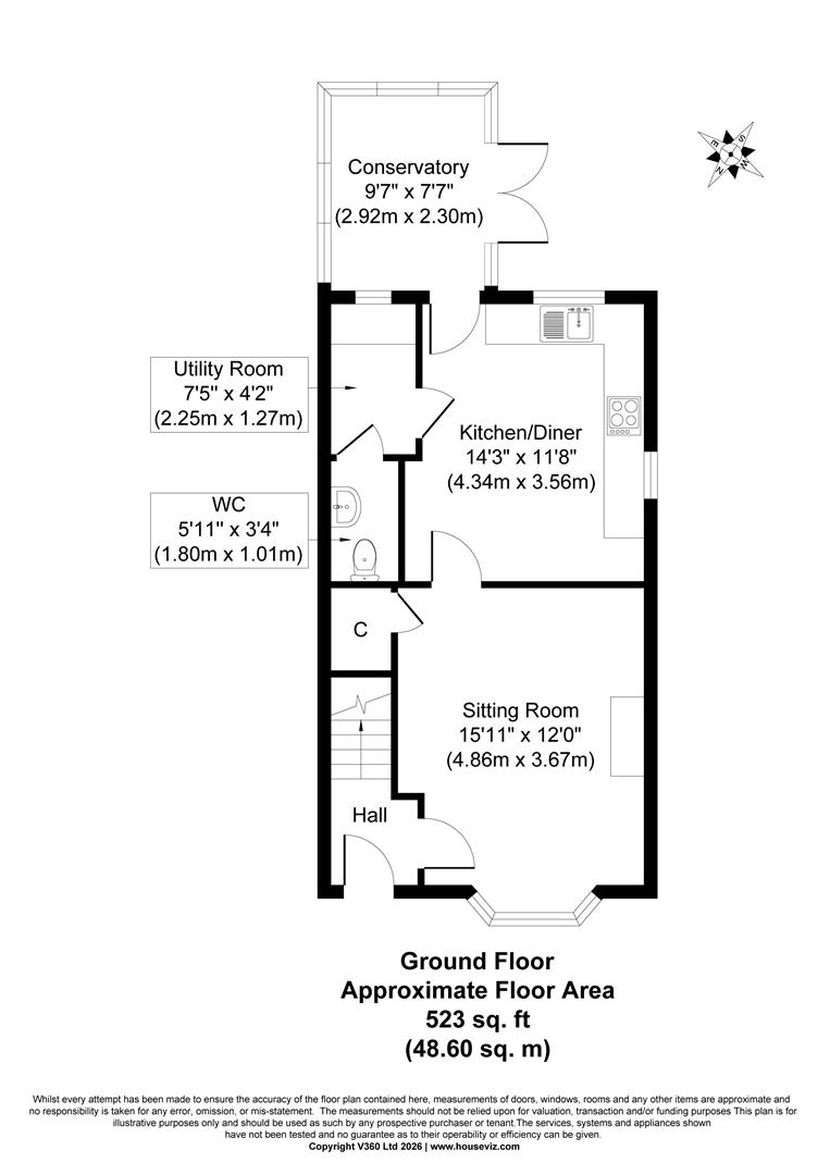 4, Sandfield Green, Market Weighton York floorplan