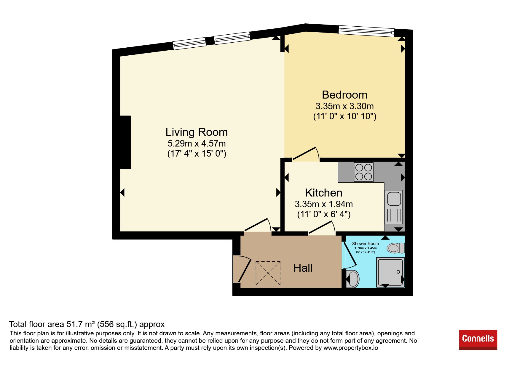 Flat 1, 1, North Street, Bristol floorplan