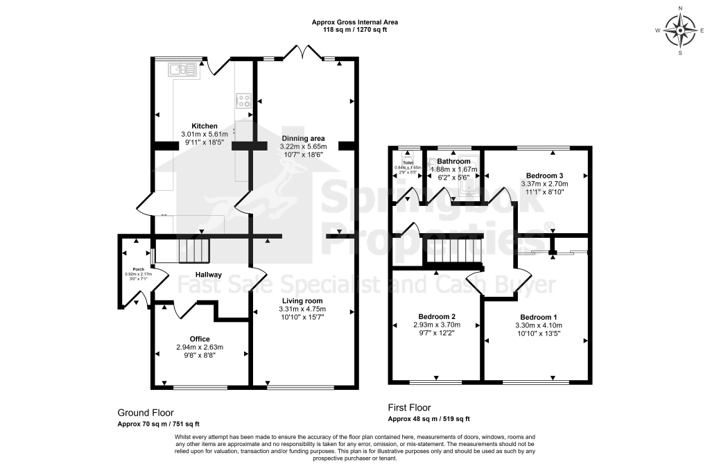 1, Richmond Avenue, Rossendale floorplan