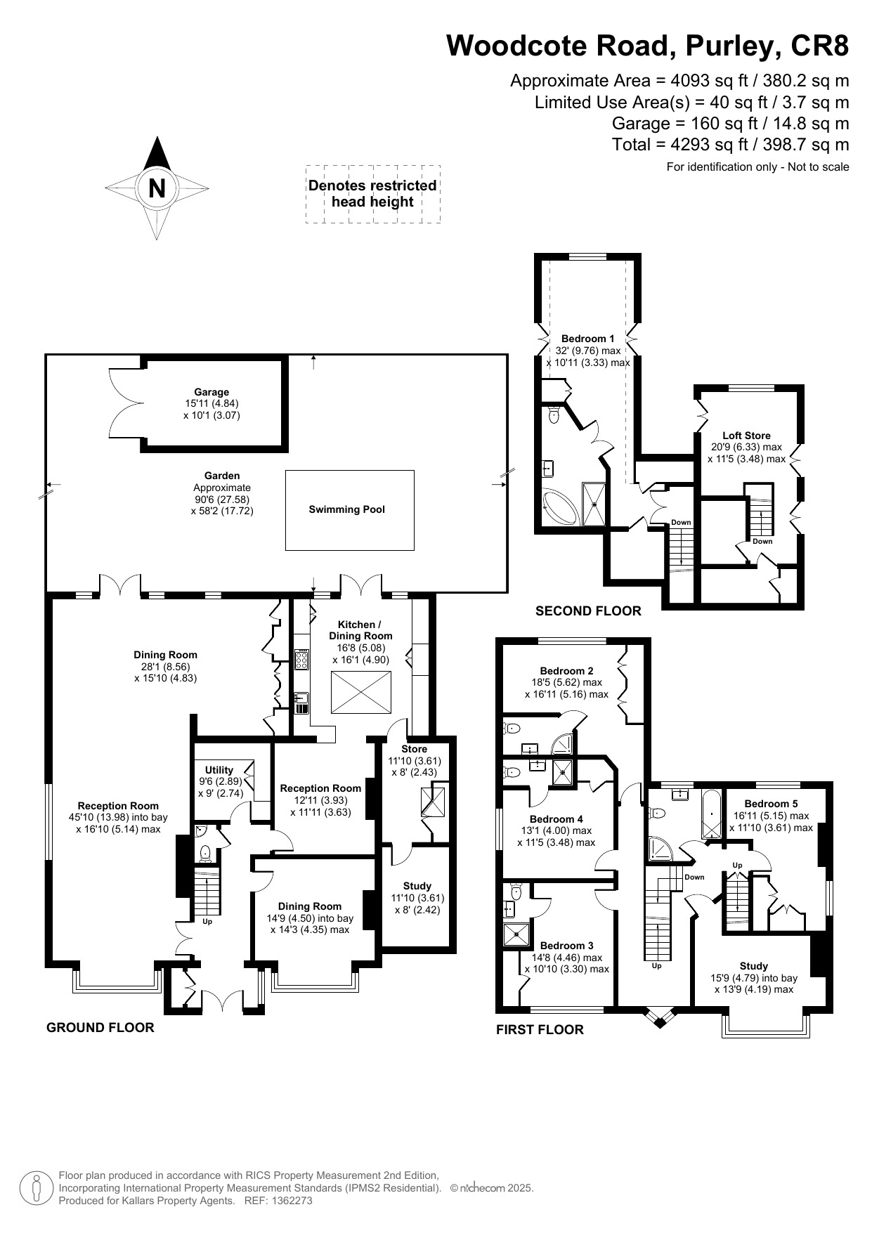 221, Woodcote Road, Purley floorplan
