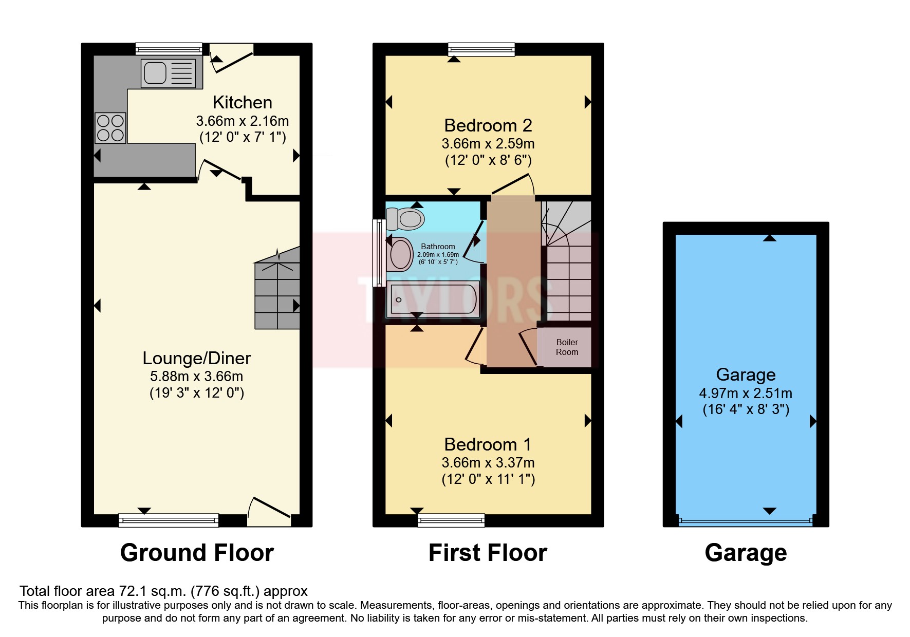 86, Alburgh Close, Bedfordshire floorplan