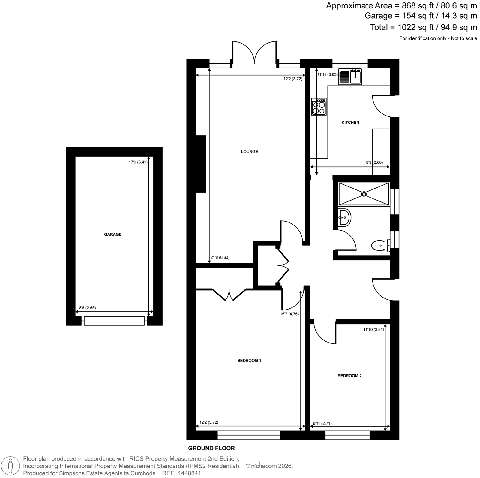 3, Audley Close, Addlestone floorplan