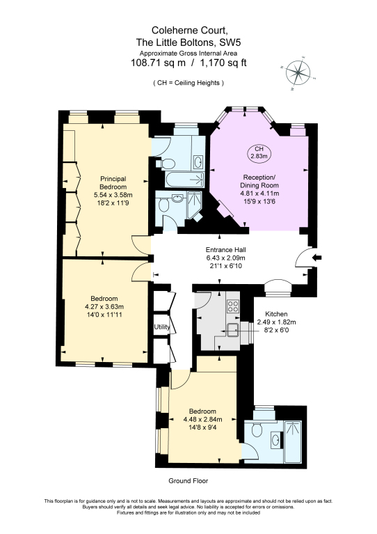 2 Coleherne Court,, The Little Boltons, London floorplan