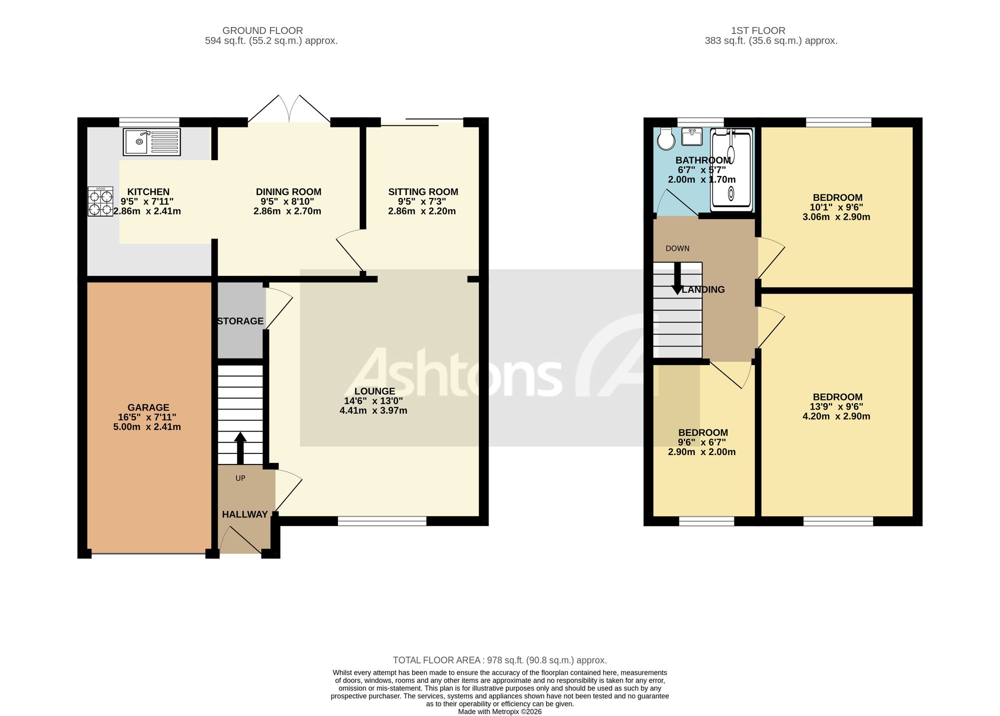 5 Muirfield Close, Warrington floorplan