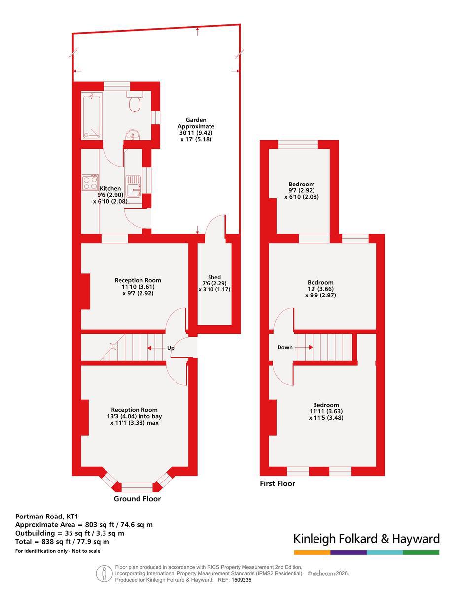 2, Portman Road, Kingston upon Thames floorplan