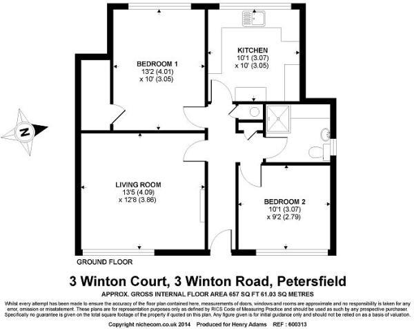3, Winton Court, Petersfield floorplan