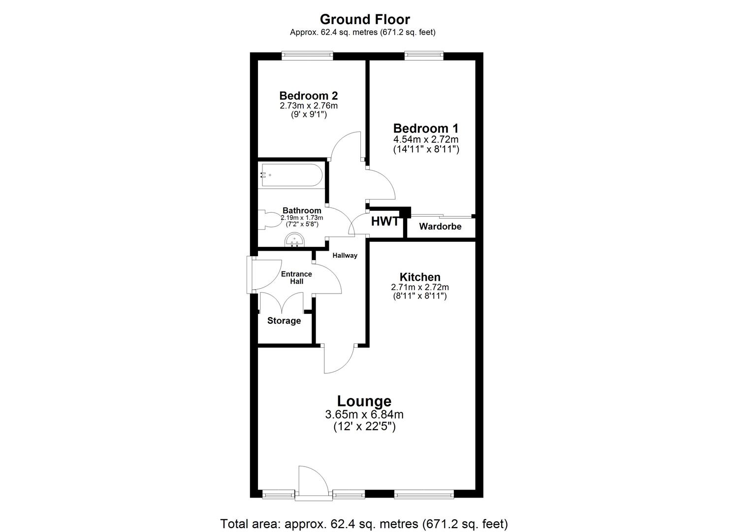 Flat 7, Halcyon, The Waterfront, Selby floorplan