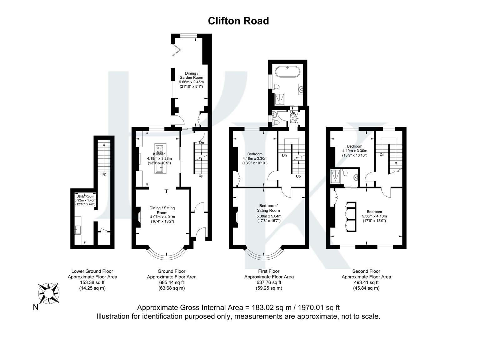 Clifton Road, Brighton floorplan