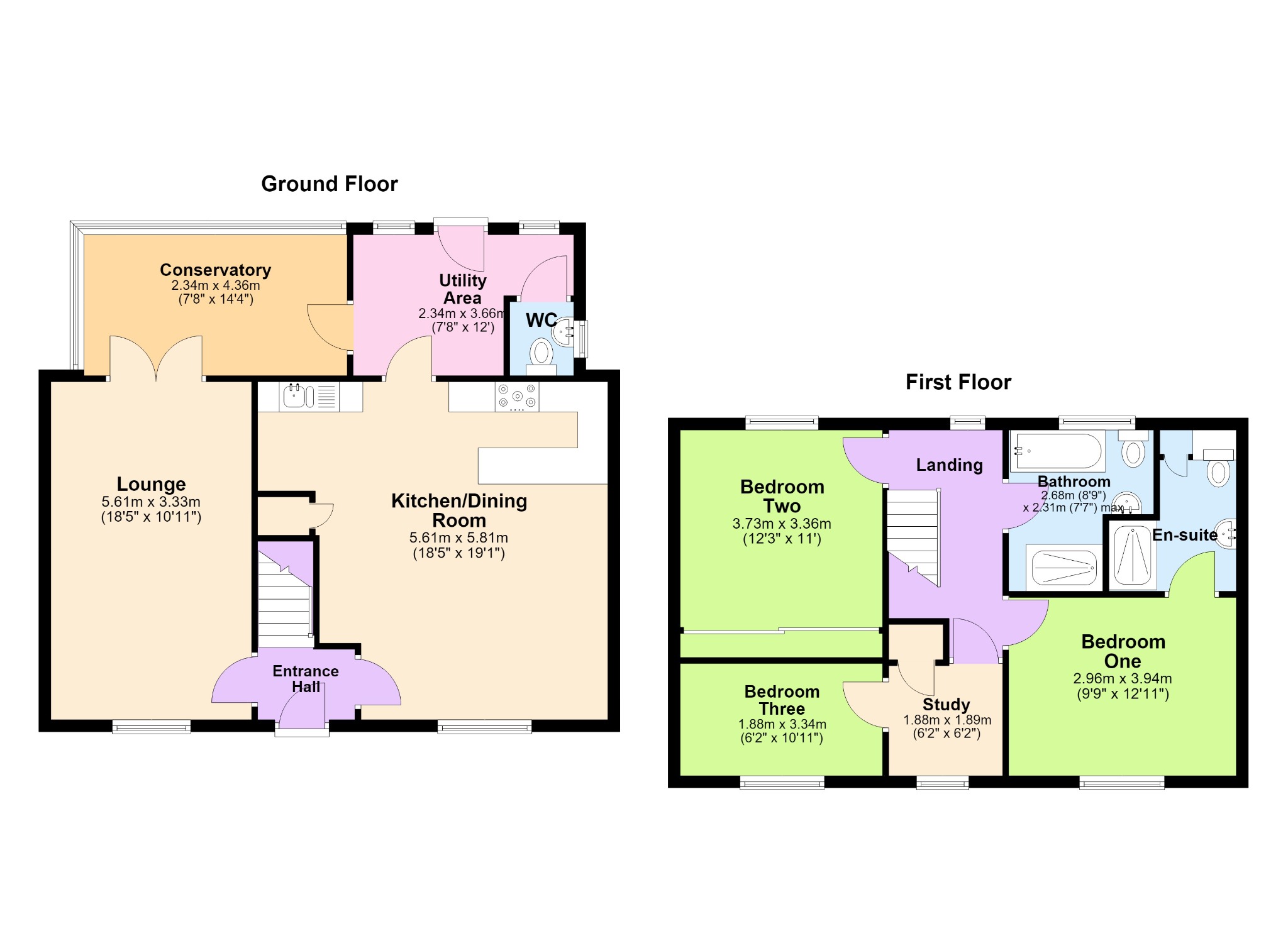 19 Spinney Hill, Braunston, Northamptonshire floorplan