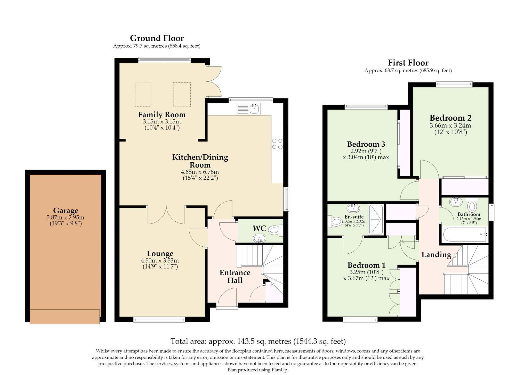 64 Mileham Drive, Norwich floorplan