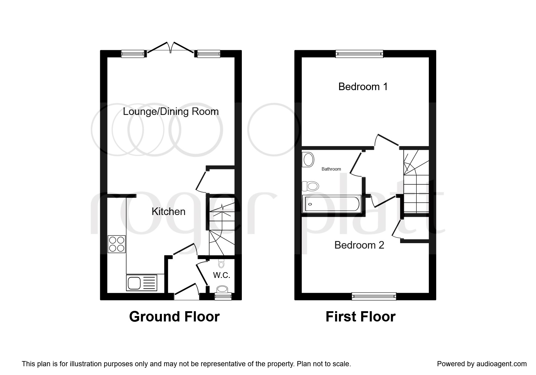 2 Bedrooms Terraced house for sale in Elk Path, Three Mile Cross, Reading RG7