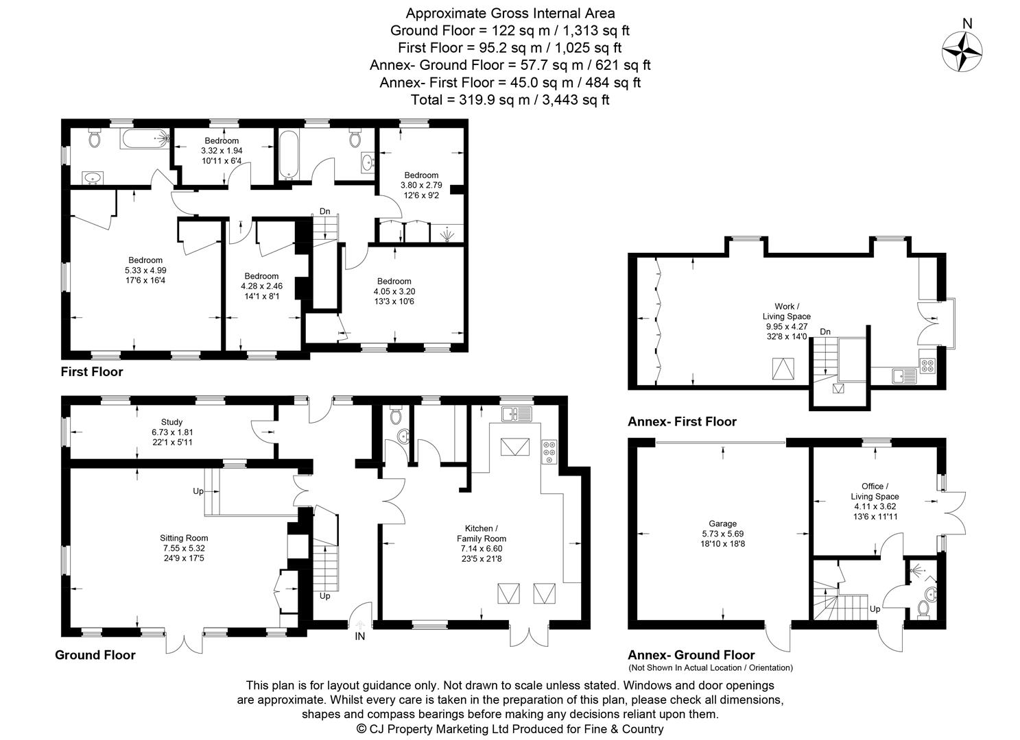 Marron House, Whaddon Hall, High Street, Whaddon floorplan
