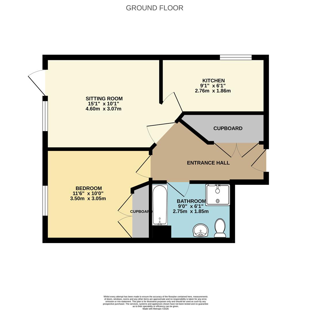 6, Portman Court, Grange Road, Uckfield floorplan