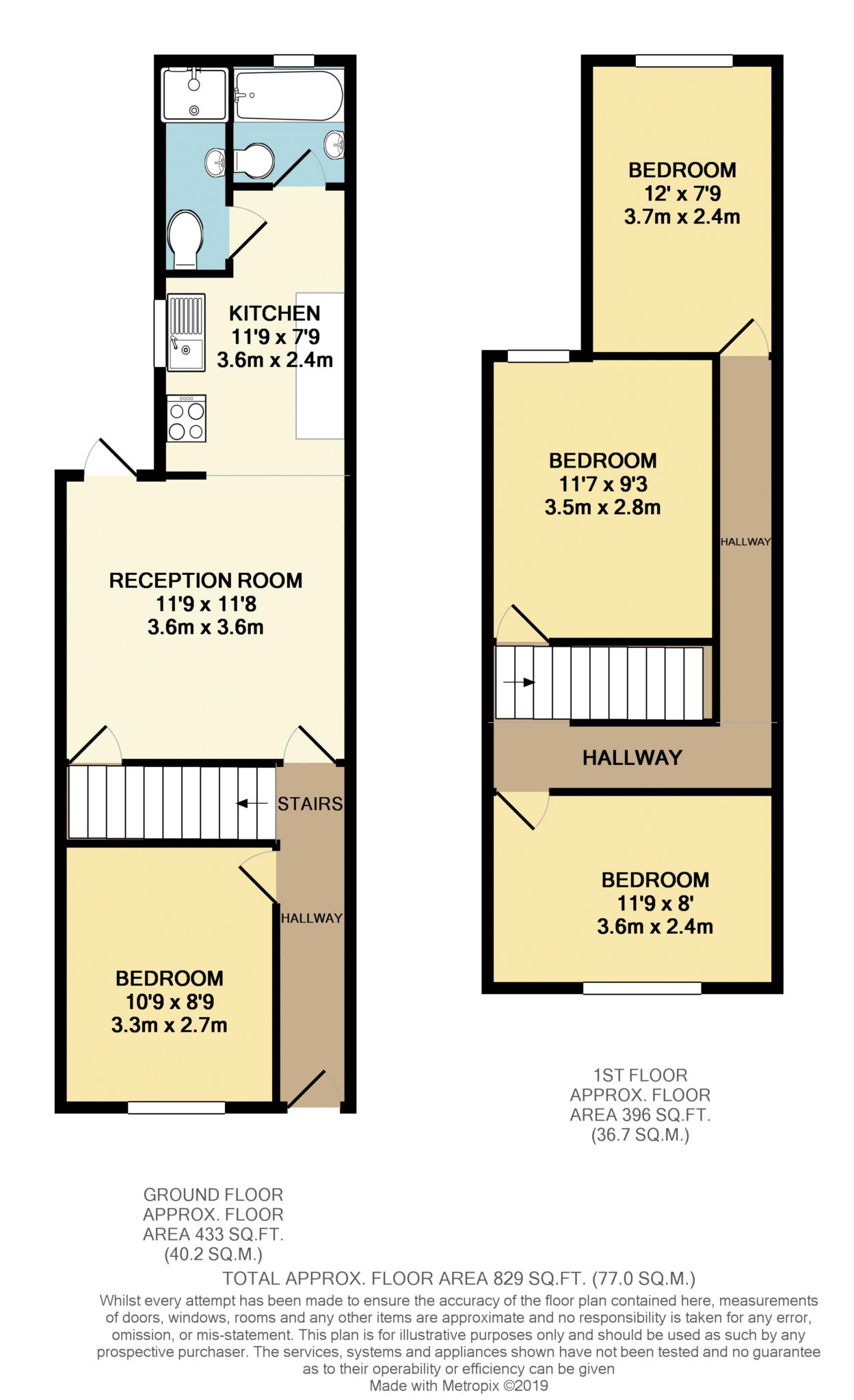 18, Orts Road, Reading floorplan
