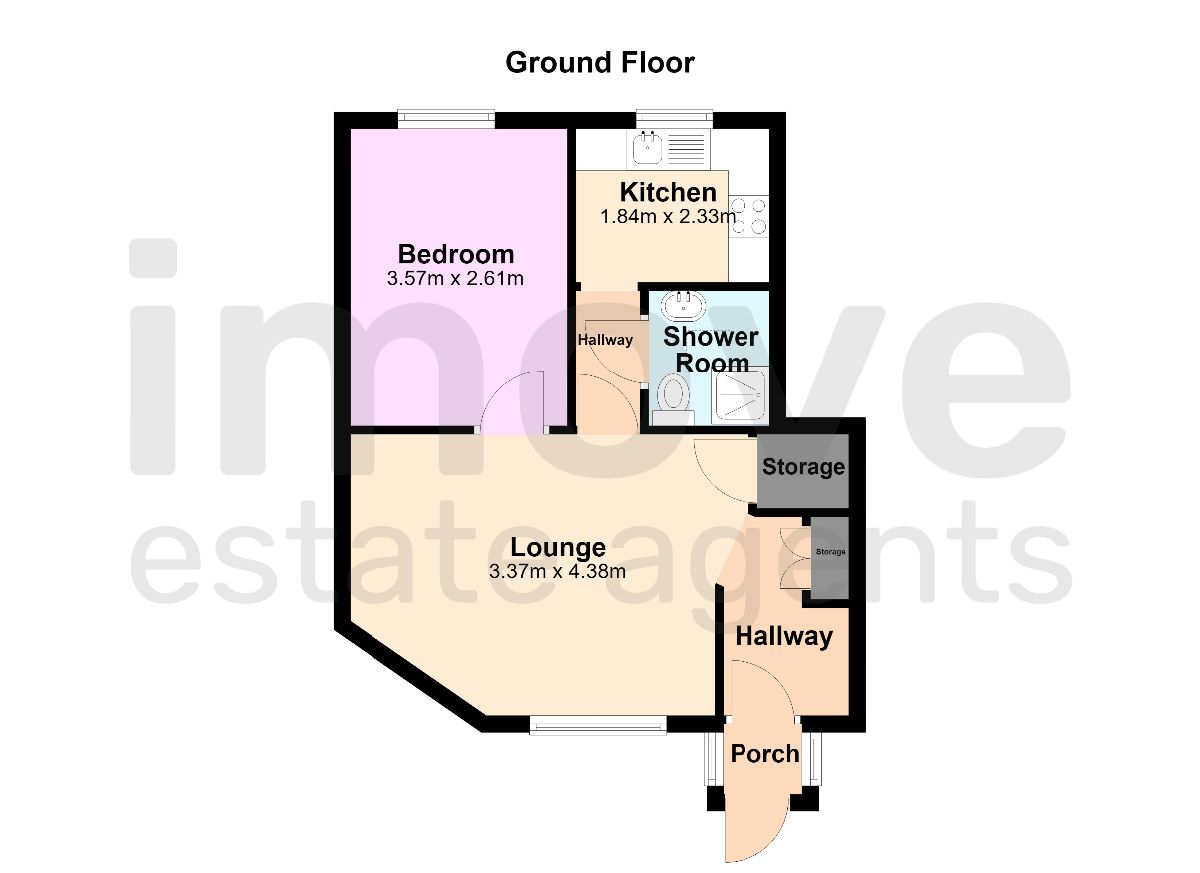 Flat 3, Glenallon, Torquay floorplan