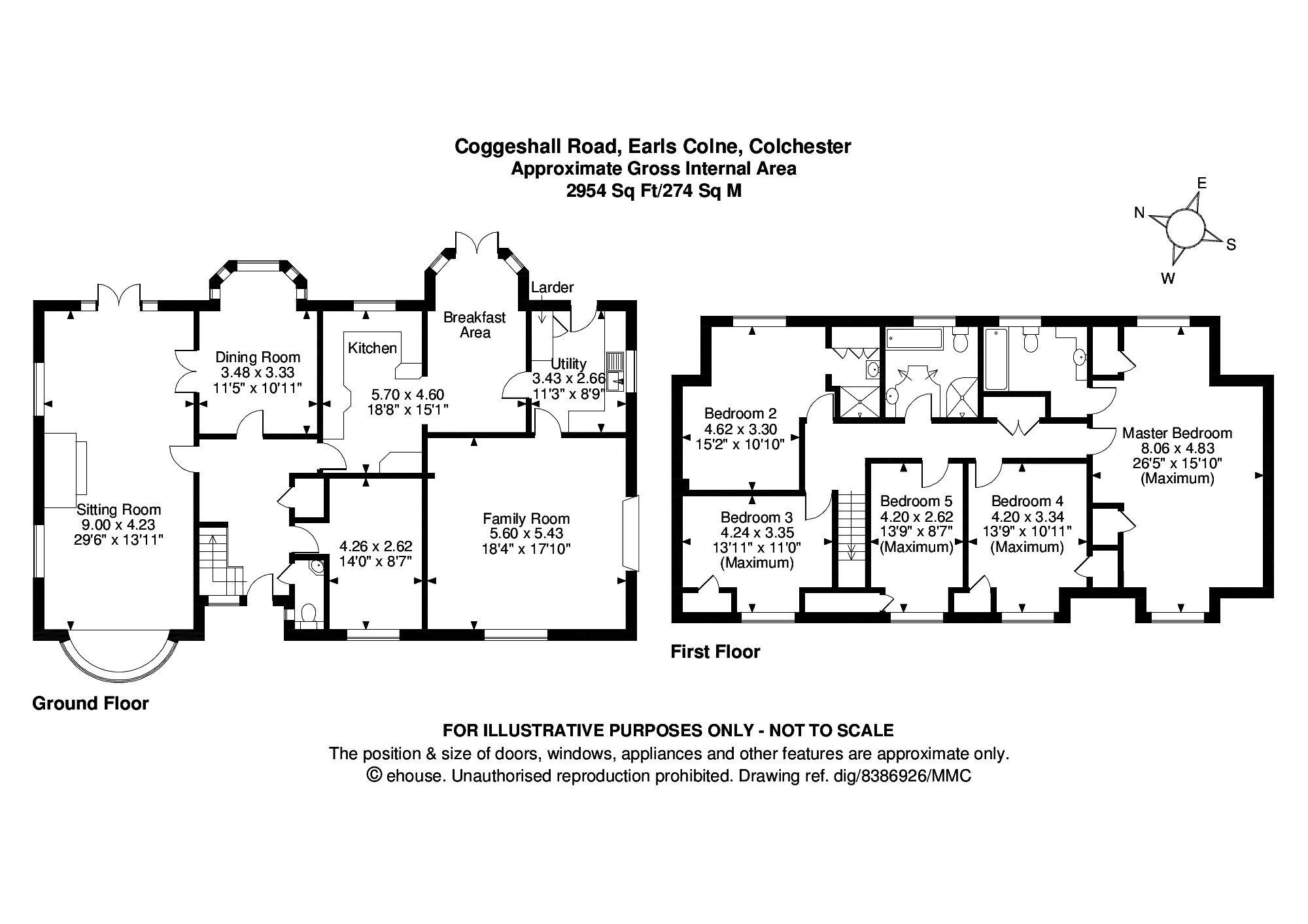 5 Bedrooms Detached house for sale in Coggeshall Road, Earls Colne, Colchester CO6