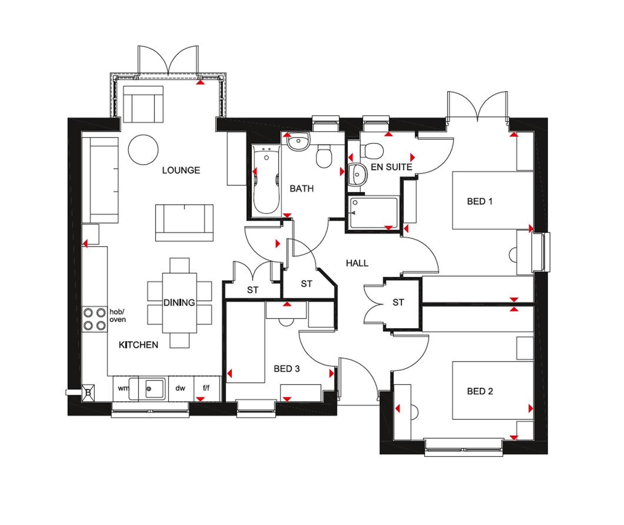 3 Bedrooms Detached house for sale in 