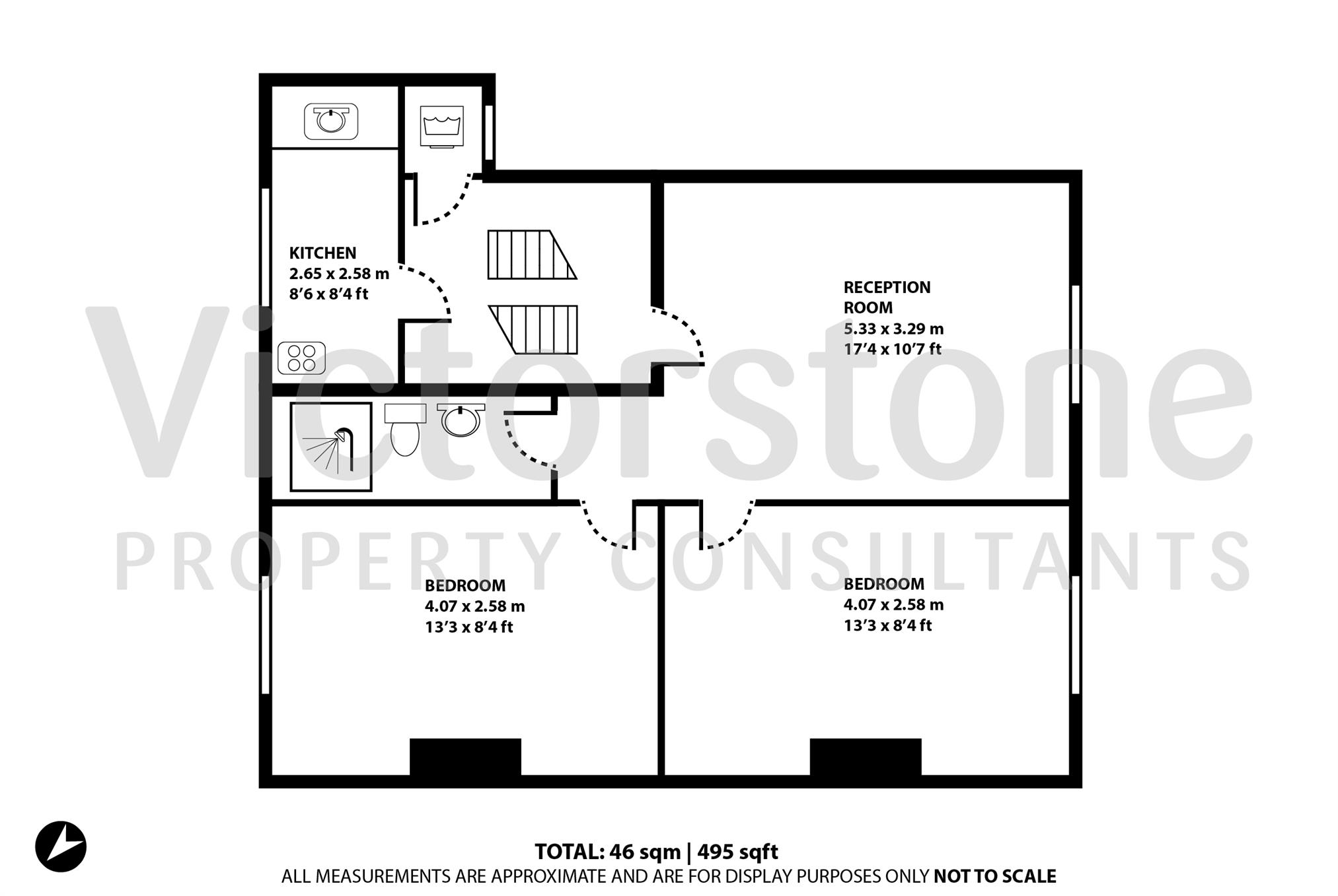 2 Bedrooms Flat to rent in Wilberforce Road, Finsbury Park, London N4