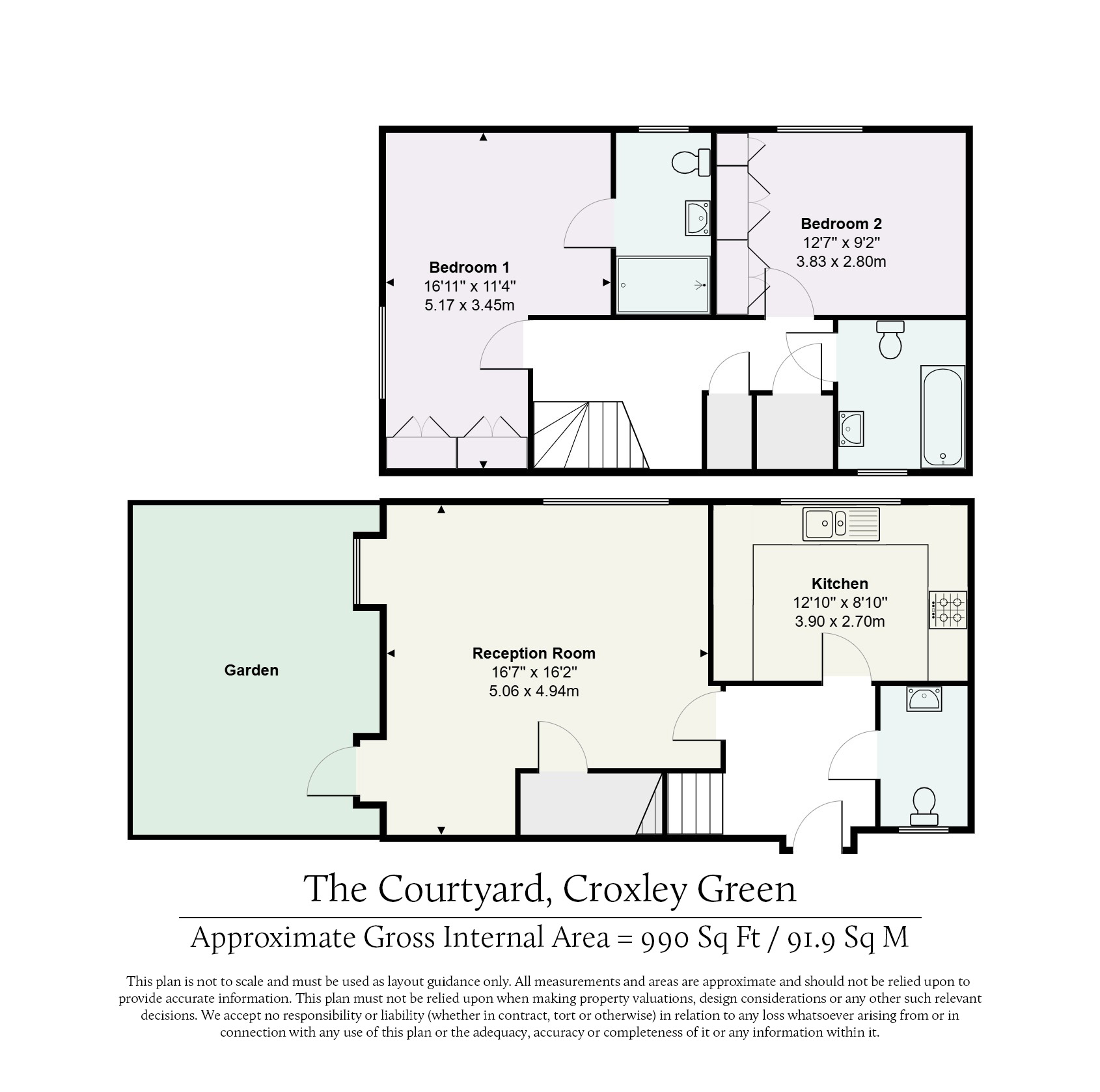 2 The Courtyard,, Gloucester Court, Rickmansworth floorplan