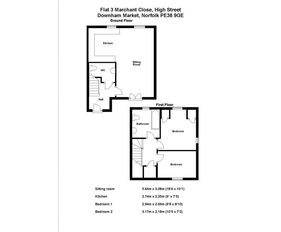 2, Marchant Court, Downham Market floorplan