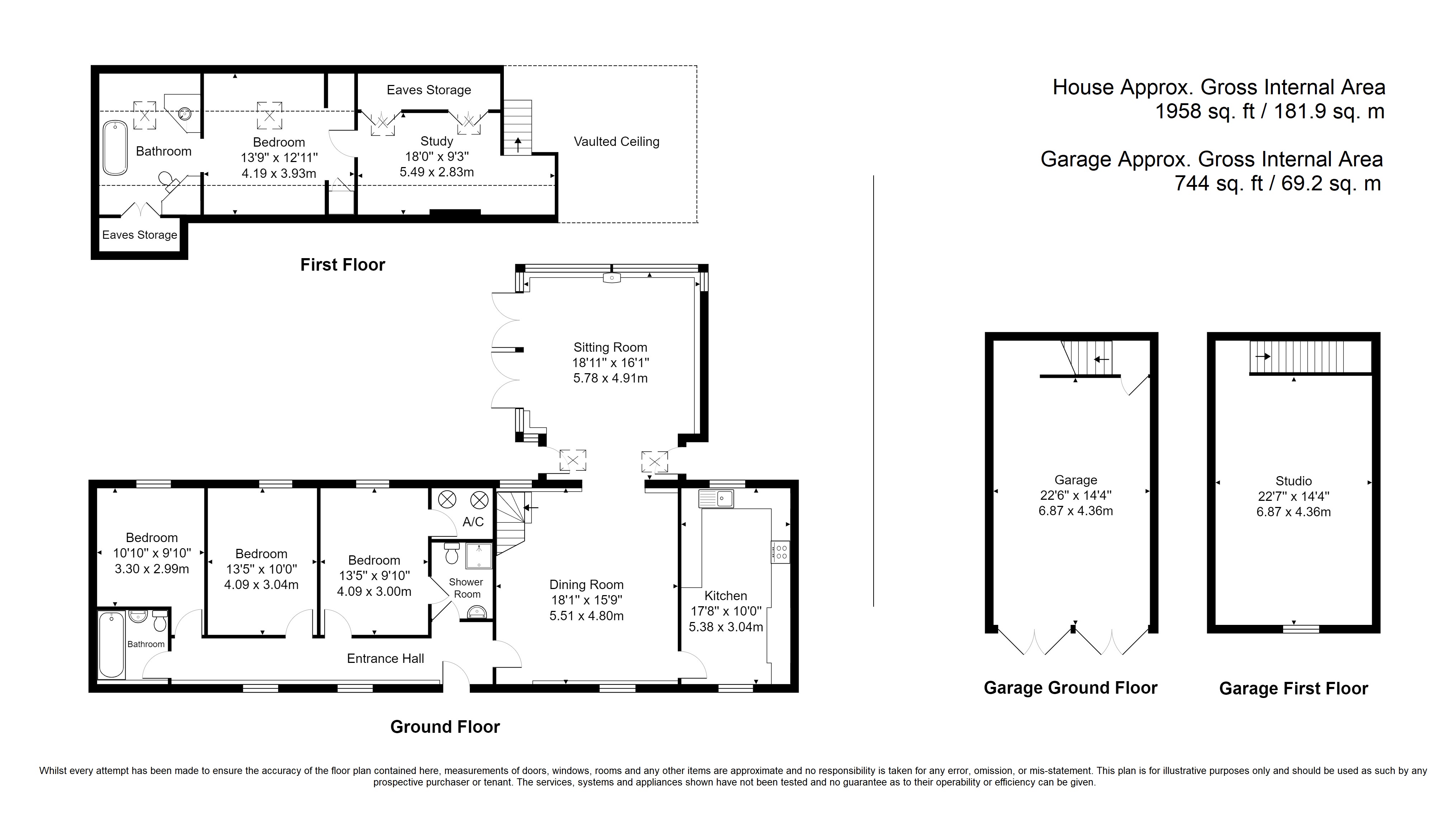 2 The Stables, Badsell Park Farm,, Crittenden Road, Tonbridge floorplan