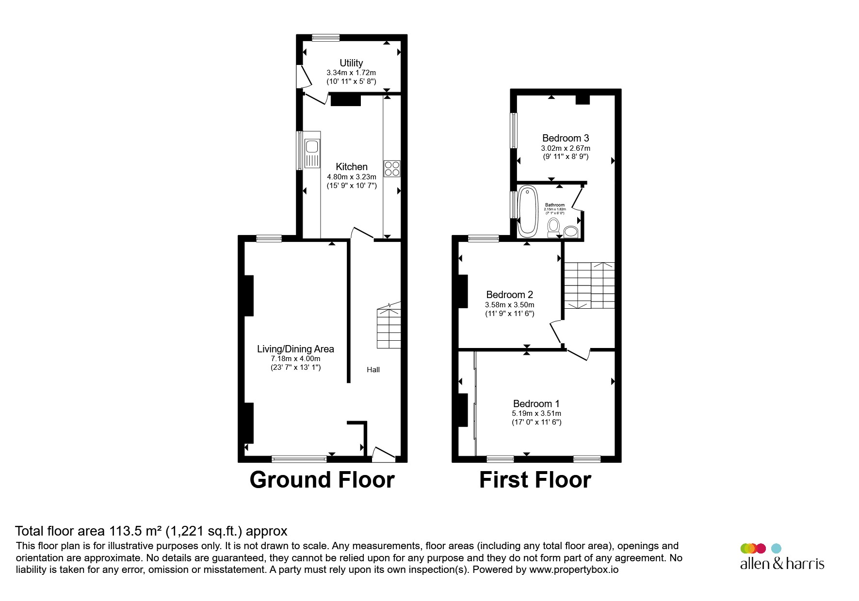 5, Bradford Street, Cardiff floorplan