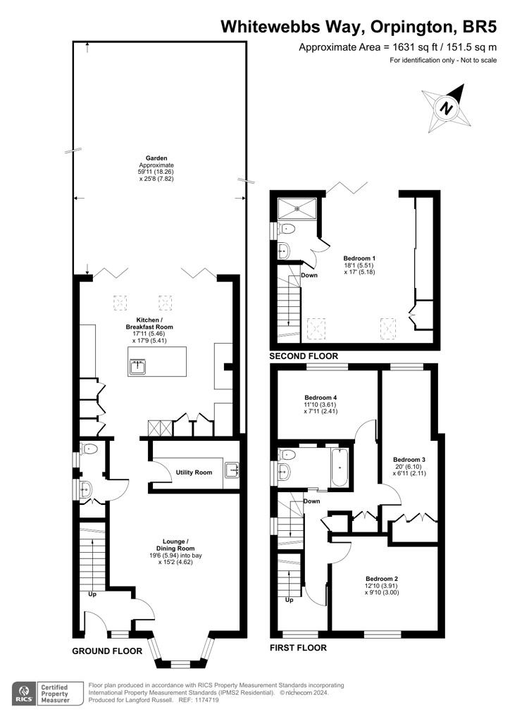 60, Whitewebbs Way, Orpington floorplan