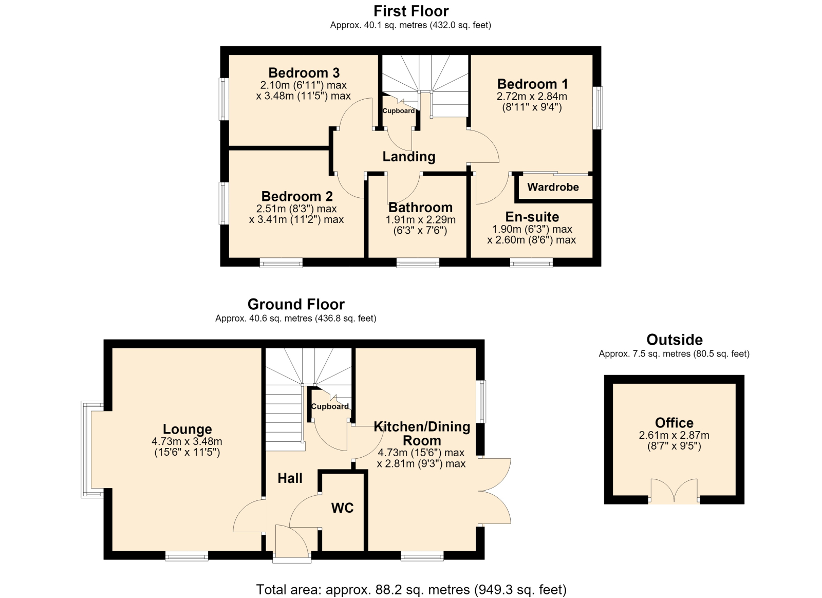 23 Snapdragon Close, Walton Cardiff, Tewkesbury floorplan