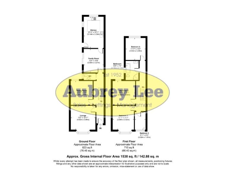 224, Moor Lane, Salford floorplan