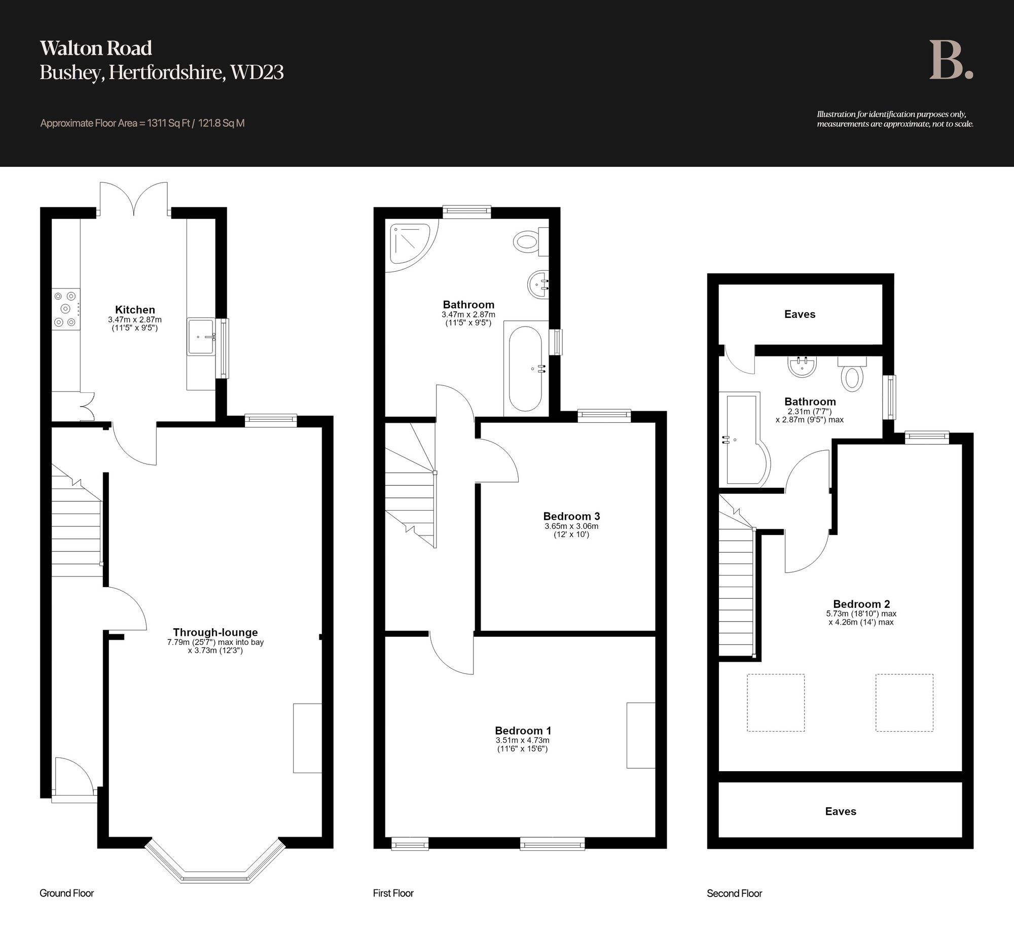 22 Walton Road, Bushey floorplan