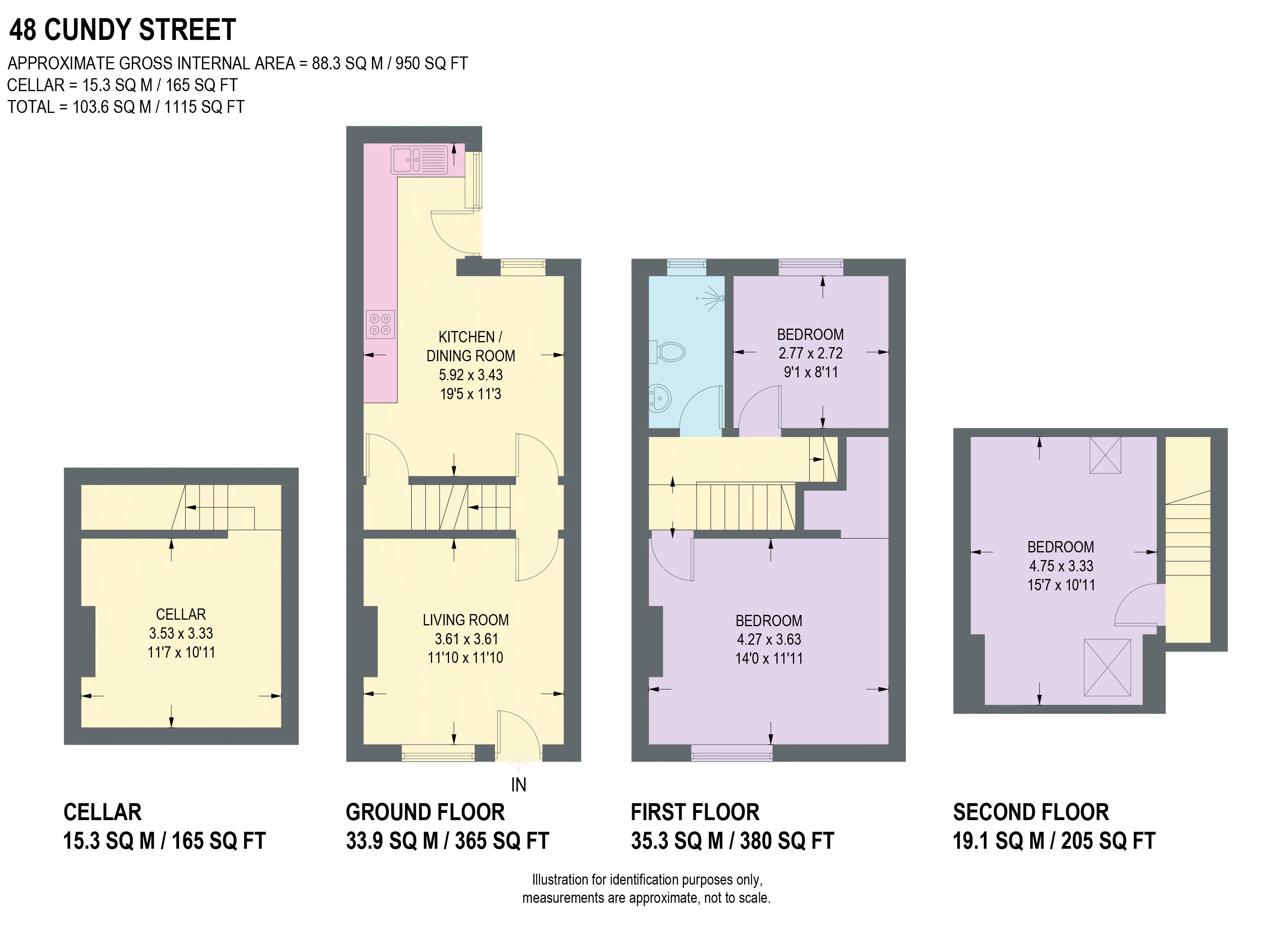 48, Cundy Street, Sheffield floorplan