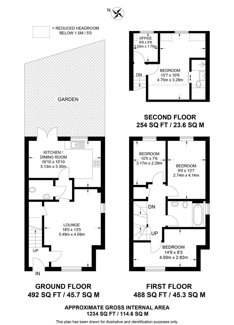 3, Long Toll, Reading floorplan