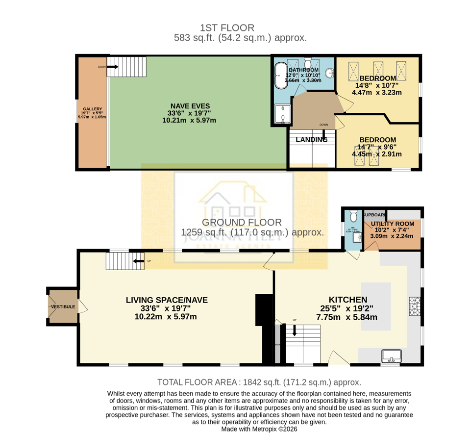 The Chapel, The Street, Ubley floorplan