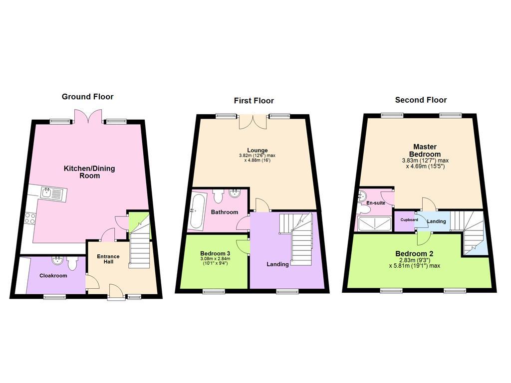 3 Bedrooms Terraced house to rent in Dramsell Rise, St. Neots PE19