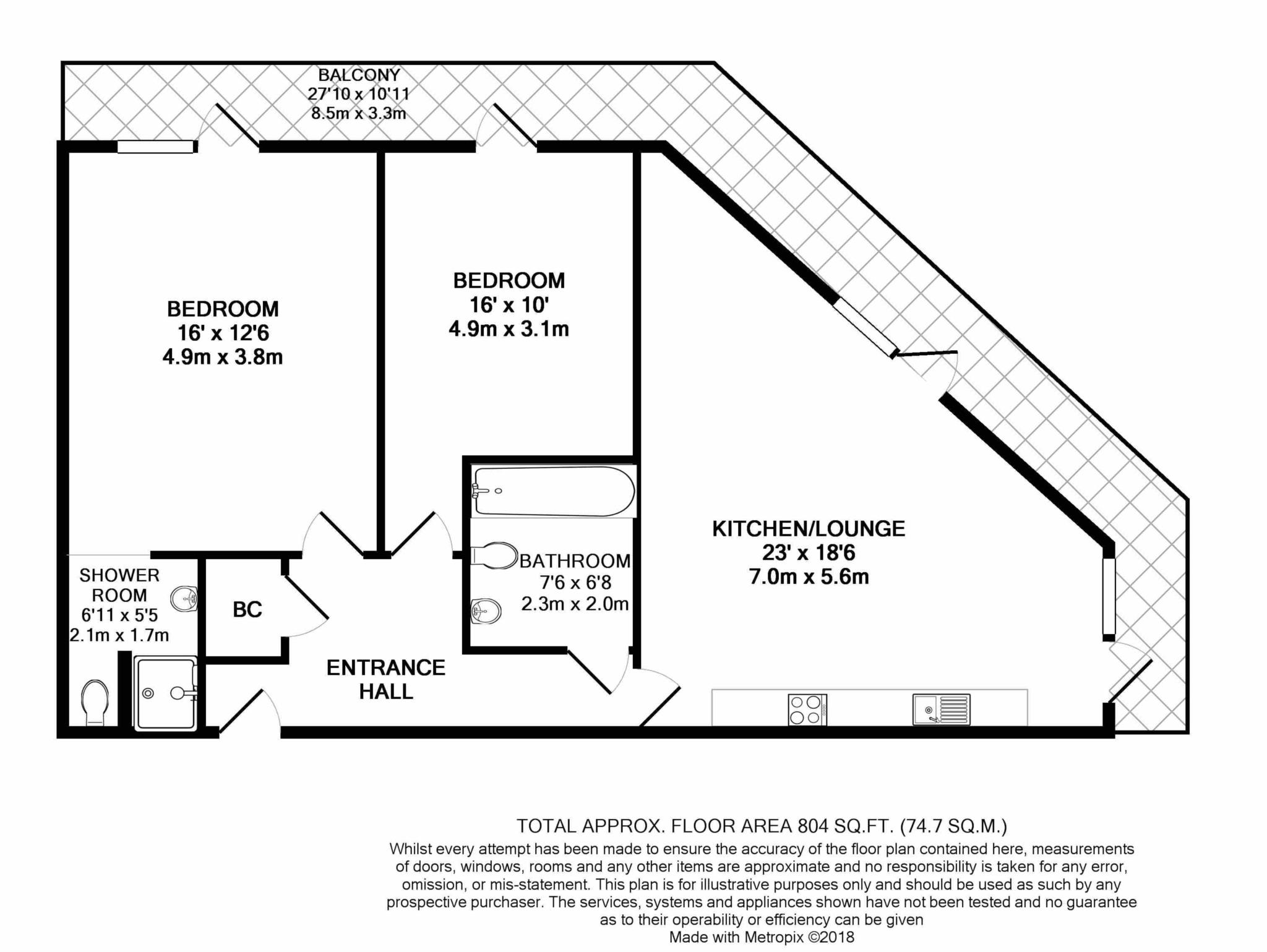 2 Bedrooms Flat for sale in Brewer Street, Manchester M1