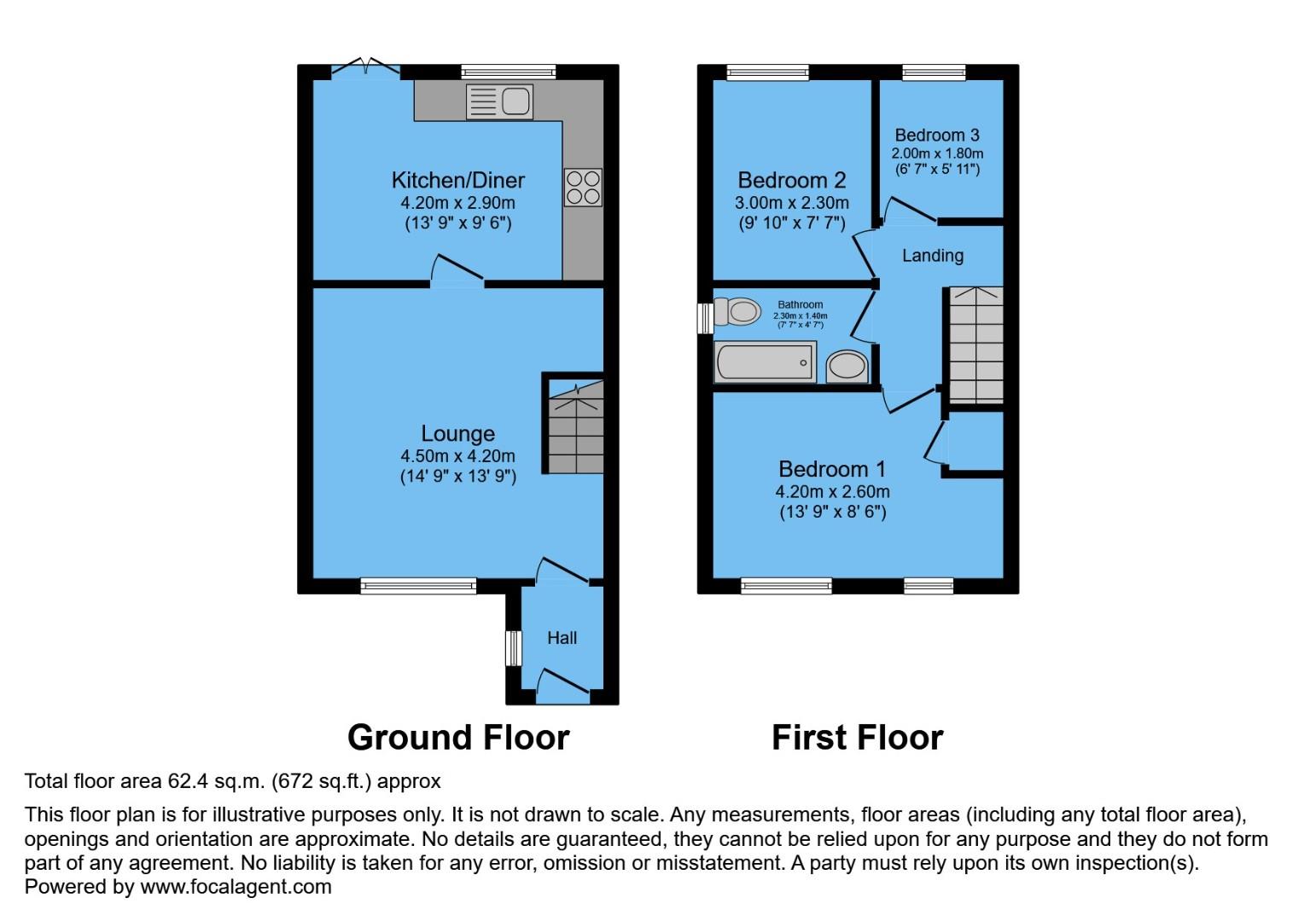 6, Fernwood Close, Chesterfield floorplan