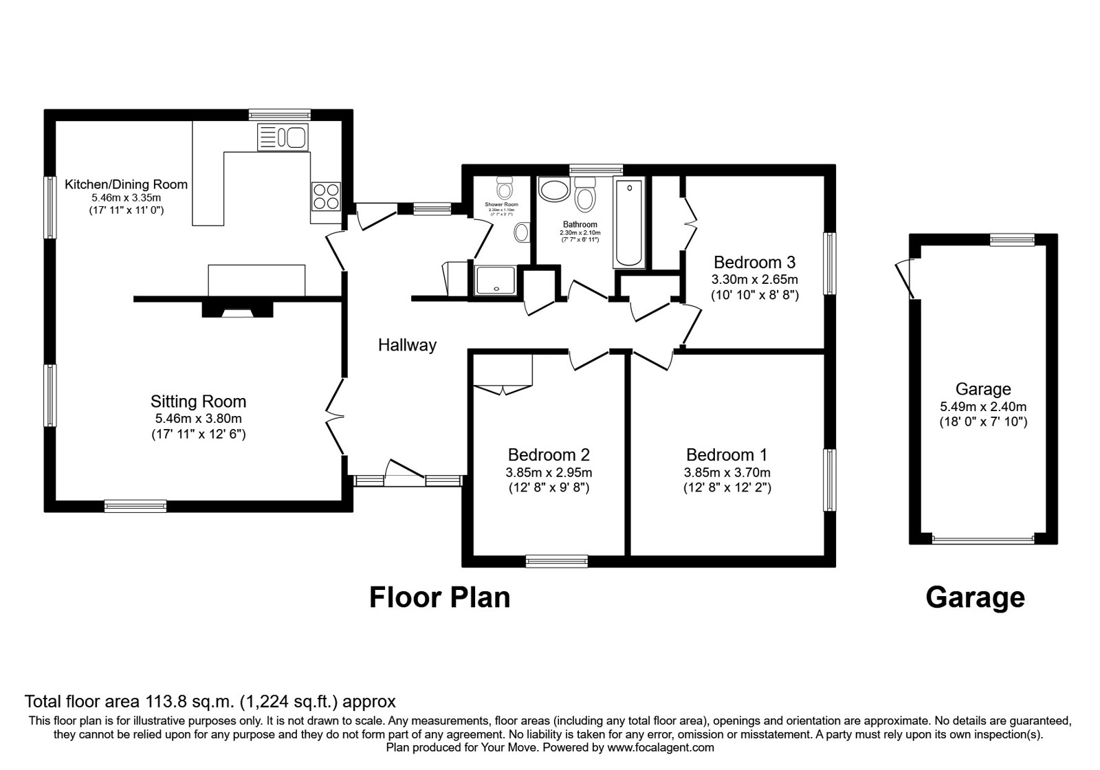 208, Skinburness Road, Wigton floorplan