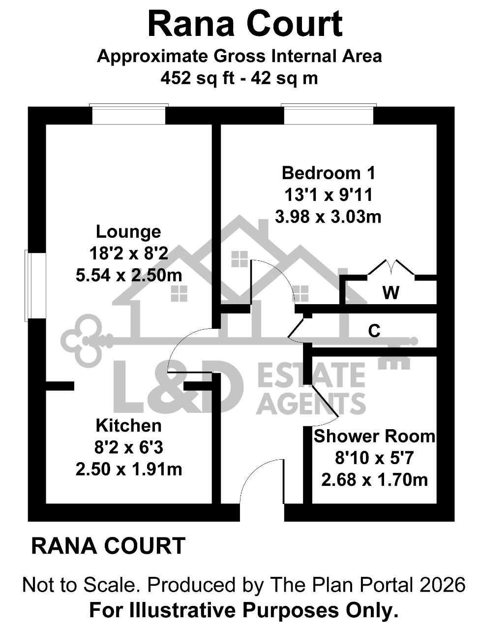 2, Rana Court, 46 London Road, Luton floorplan