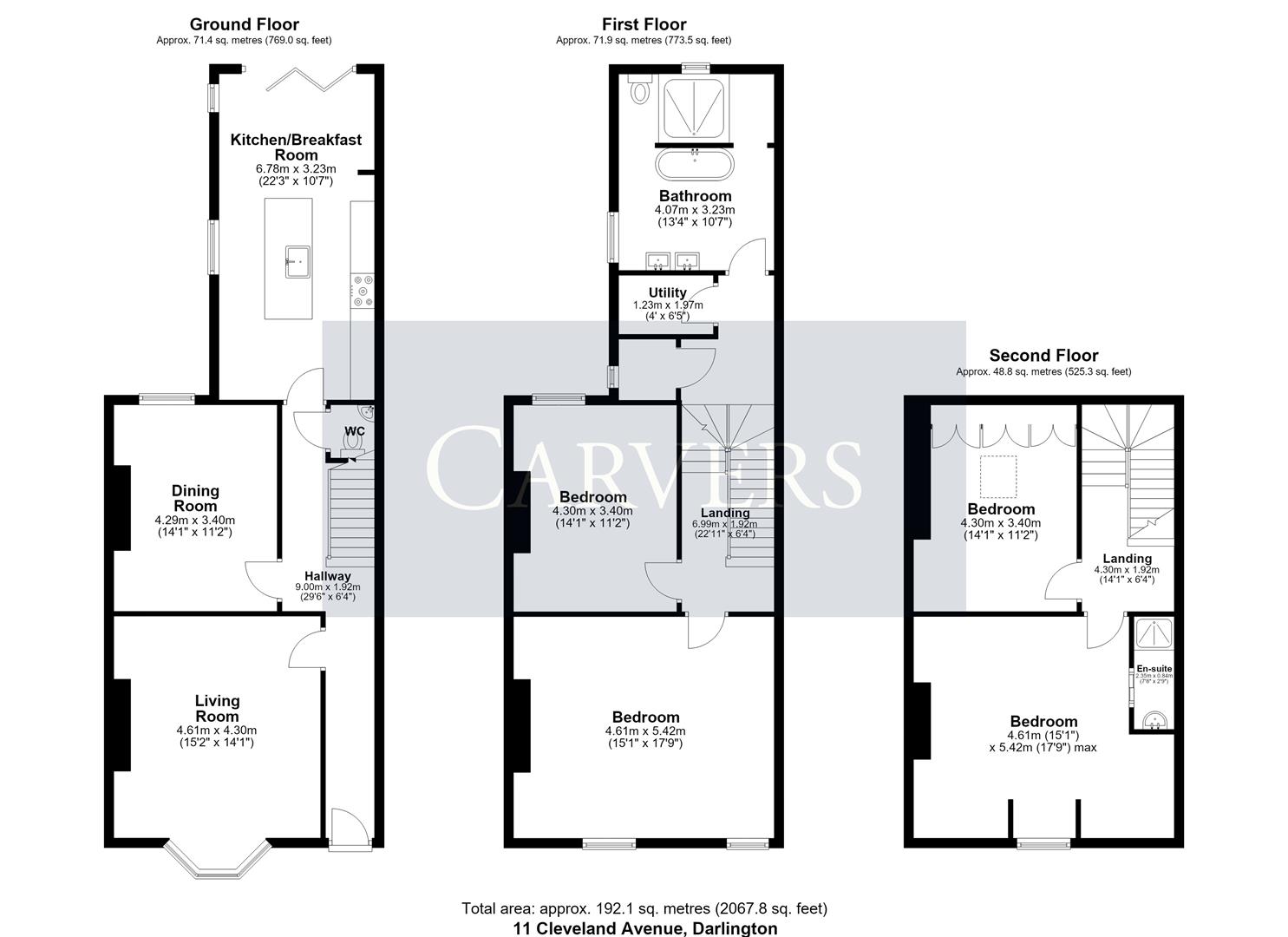 Cleveland Avenue, Darlington floorplan