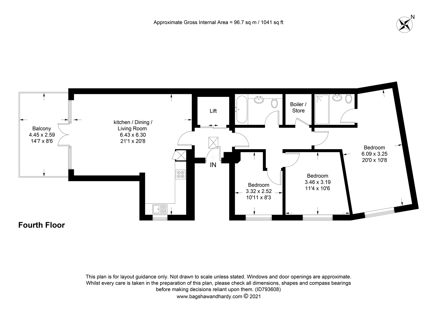 9 Kelsey Apartments, Bridge Street, Leatherhead floorplan