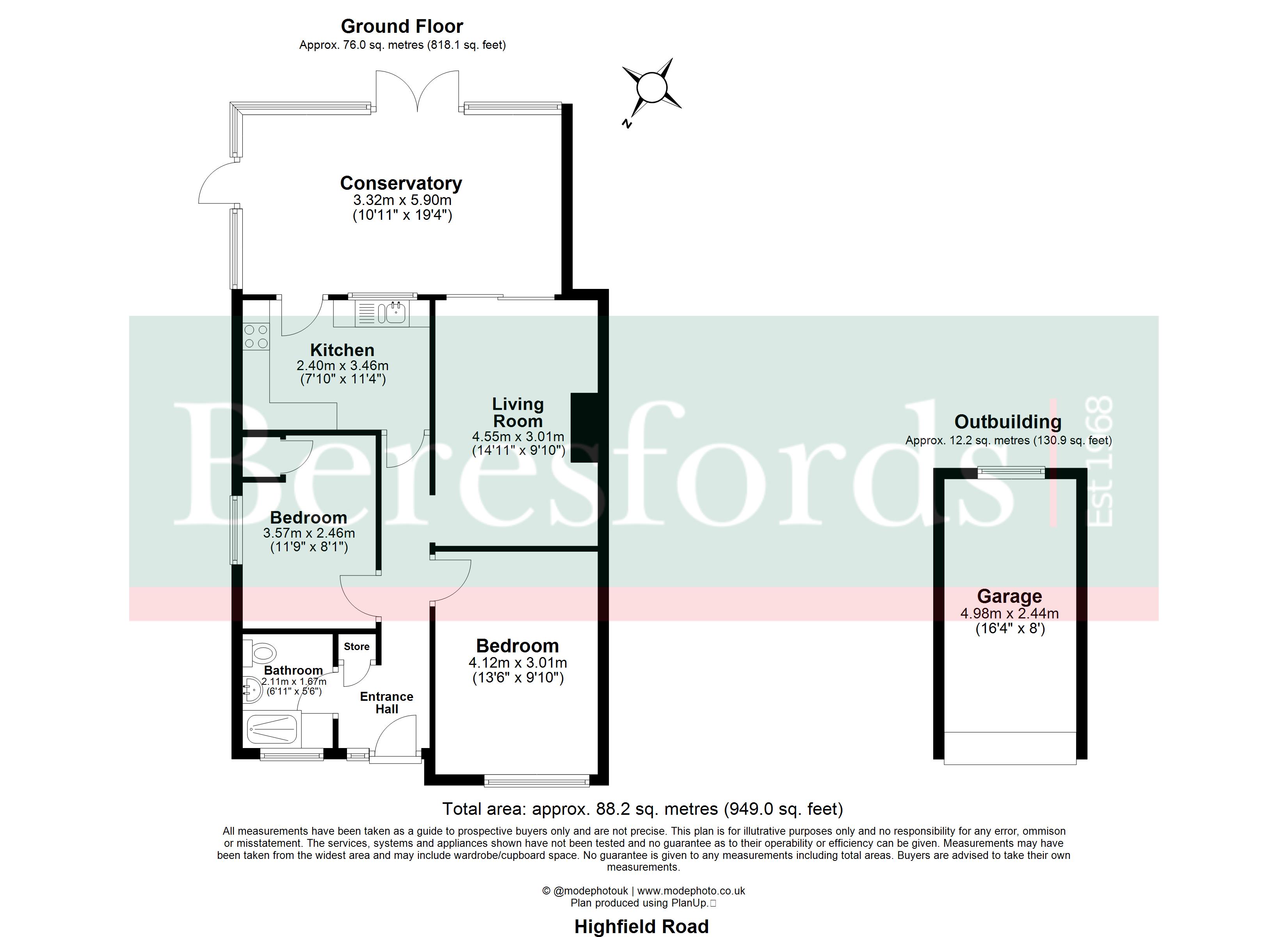 54, Highfield Road, Essex floorplan